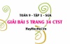 Bài 5 trang 34 Toán 9 tập 1 Chân trời sáng tạo SGK